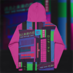 Moving Spaces - Unisex Hoodie (Synthwave Edition - Pink) - Image 2