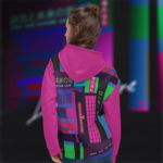 Moving Spaces - Unisex Hoodie (Synthwave Edition - Pink) - Image 4